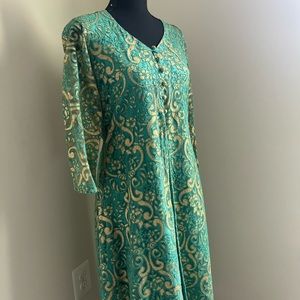Blue Green Pakistani/Indian Outfit Kameez